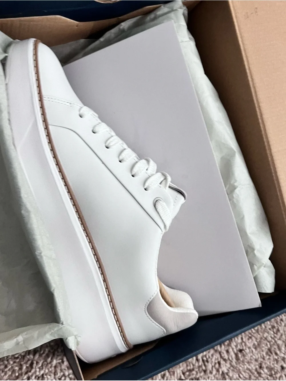 Cole Haan White Leather Sneakers